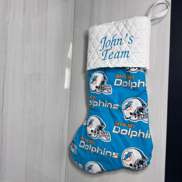 Miami Dolphins Christmas Stocking - Picture 2 of 2